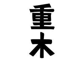 重木|重木の由来、語源、分布